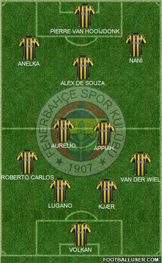 Fenerbahçe SK Formation 2016
