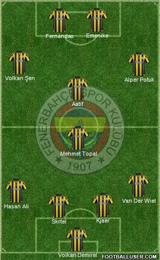 Fenerbahçe SK Formation 2016