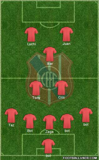 Central Español Fútbol Club Formation 2016