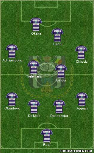 RSC Anderlecht Formation 2016