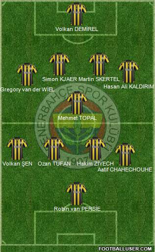 Fenerbahçe SK Formation 2016
