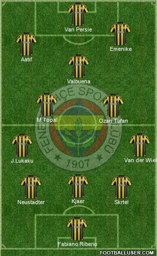 Fenerbahçe SK Formation 2016