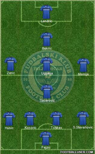 FK Zeljeznicar Sarajevo Formation 2016