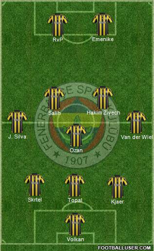 Fenerbahçe SK Formation 2016