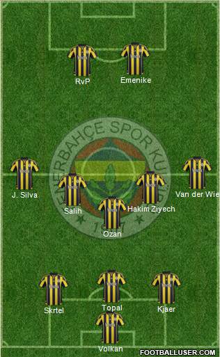 Fenerbahçe SK Formation 2016