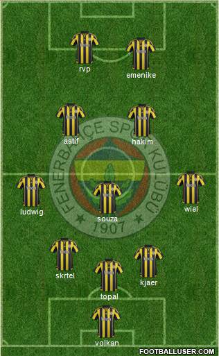 Fenerbahçe SK Formation 2016