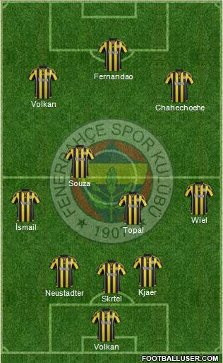 Fenerbahçe SK Formation 2016