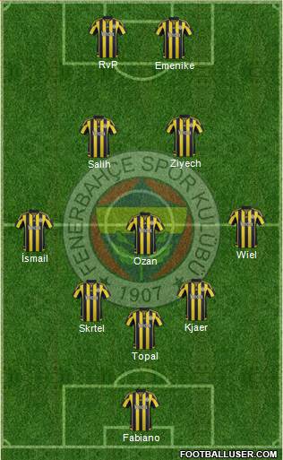 Fenerbahçe SK Formation 2016