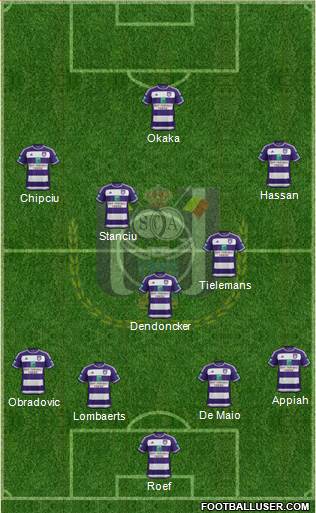 RSC Anderlecht Formation 2016