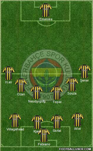 Fenerbahçe SK Formation 2016