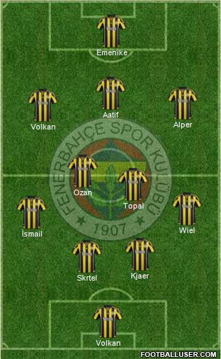 Fenerbahçe SK Formation 2016