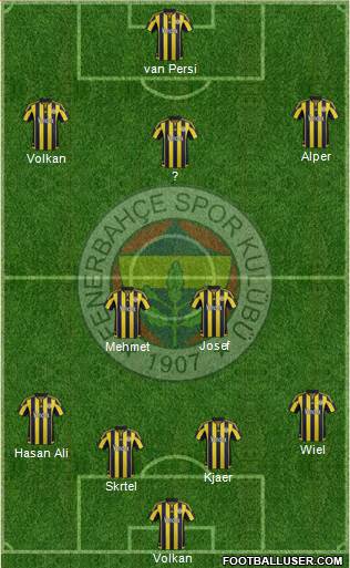 Fenerbahçe SK Formation 2016