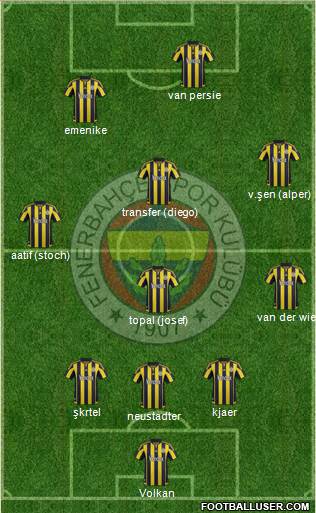 Fenerbahçe SK Formation 2016