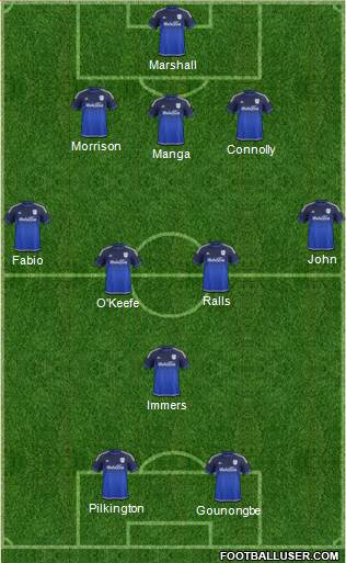 Cardiff City Formation 2016