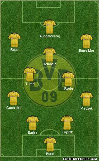 Borussia Dortmund Formation 2016