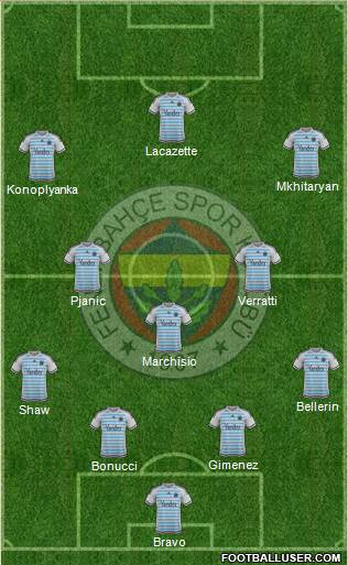 Fenerbahçe SK Formation 2016