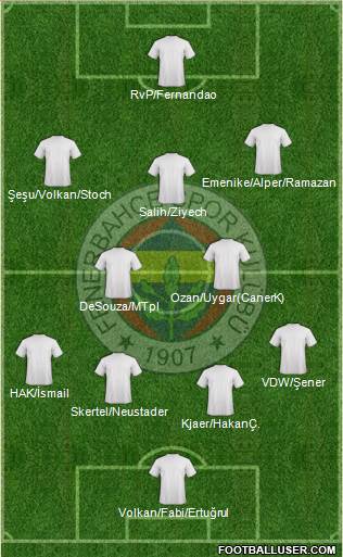 Fenerbahçe SK Formation 2016