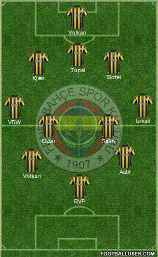 Fenerbahçe SK Formation 2016