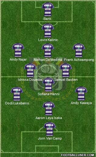 RSC Anderlecht Formation 2016