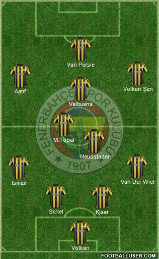 Fenerbahçe SK Formation 2016