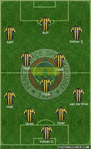 Fenerbahçe SK Formation 2016