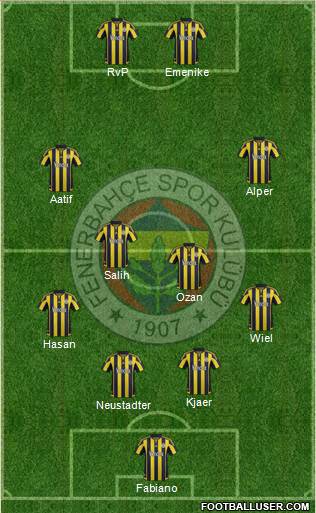 Fenerbahçe SK Formation 2016