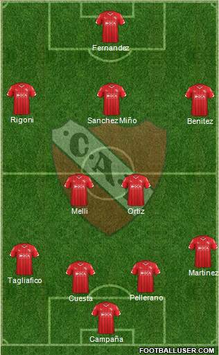 Independiente Formation 2016