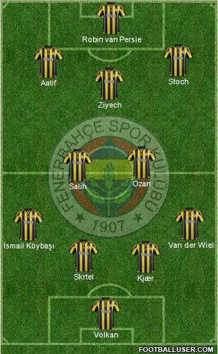 Fenerbahçe SK Formation 2016
