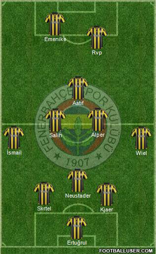 Fenerbahçe SK Formation 2016