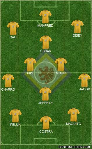 Braunschweiger TSV Eintracht Formation 2016