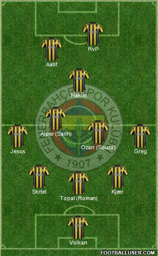 Fenerbahçe SK Formation 2016