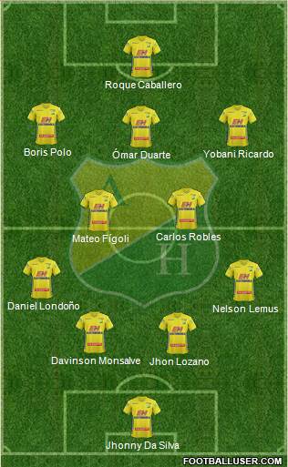 CD Atlético Huila Formation 2016