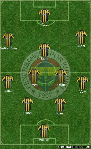 Fenerbahçe SK Formation 2016