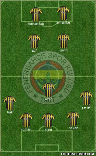 Fenerbahçe SK Formation 2016