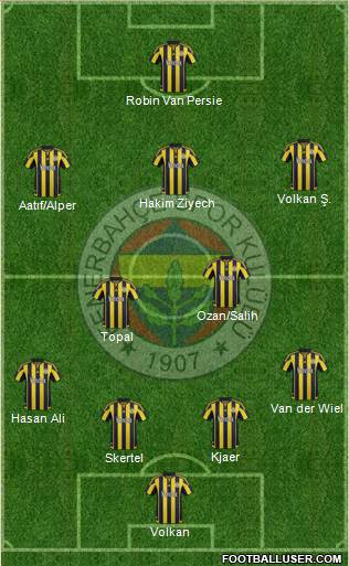 Fenerbahçe SK Formation 2016