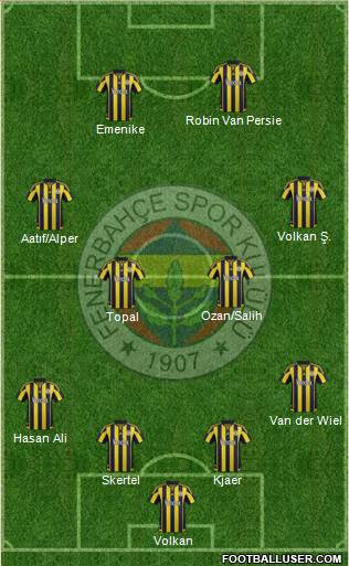 Fenerbahçe SK Formation 2016