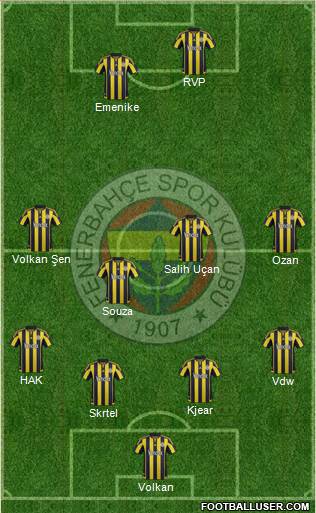 Fenerbahçe SK Formation 2016