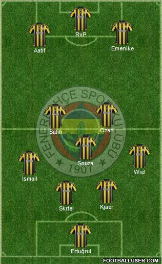 Fenerbahçe SK Formation 2016