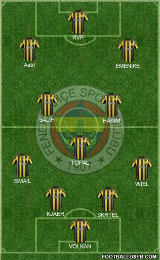 Fenerbahçe SK Formation 2016