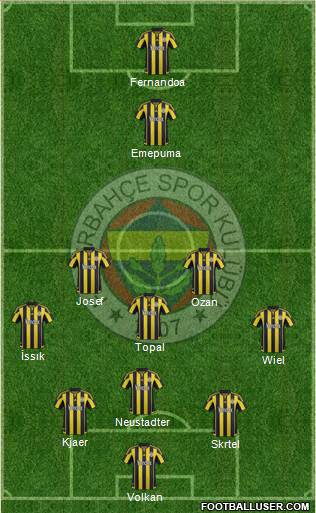 Fenerbahçe SK Formation 2016