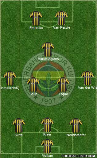 Fenerbahçe SK Formation 2016