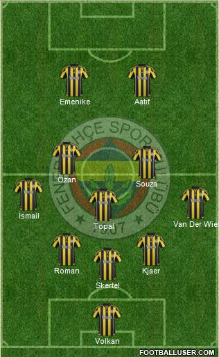 Fenerbahçe SK Formation 2016