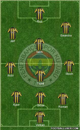 Fenerbahçe SK Formation 2016