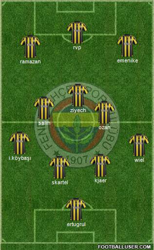 Fenerbahçe SK Formation 2016