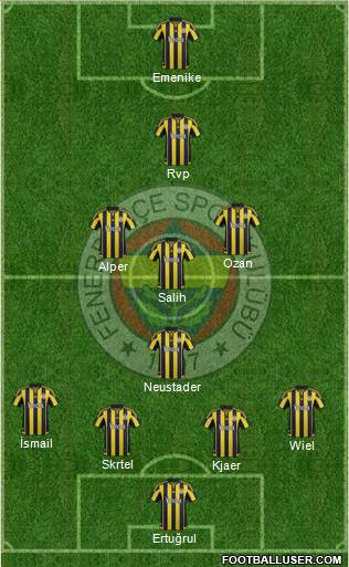 Fenerbahçe SK Formation 2016