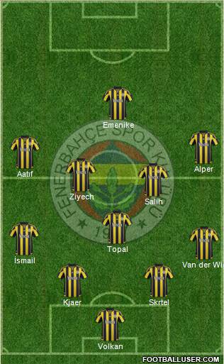 Fenerbahçe SK Formation 2016