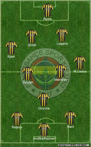 Fenerbahçe SK Formation 2016