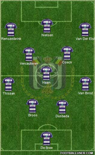 RSC Anderlecht Formation 2016
