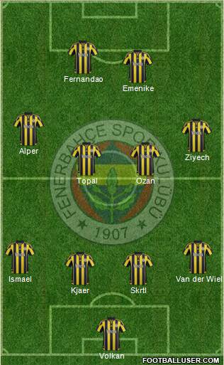 Fenerbahçe SK Formation 2016