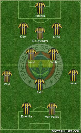 Fenerbahçe SK Formation 2016